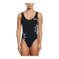 Nike Women's Multi Logo One Piece Swimsuit Front_Flat