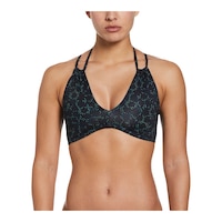 Nike Women's Dots High Neck Bikini Top Front_Flat