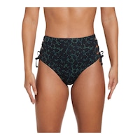 Nike Women's Dots High Waist Cheeky Bottom Front_Flat