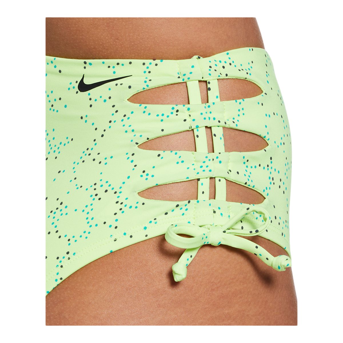 Nike Women's Dots High Waist Cheeky Bikini Bottom