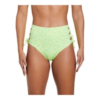 Nike Women's Dots High Waist Cheeky Bikini Bottom Front_Flat