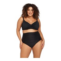 Artesands Women's Hues High Waist Ruched Swim Pants Front_Flat