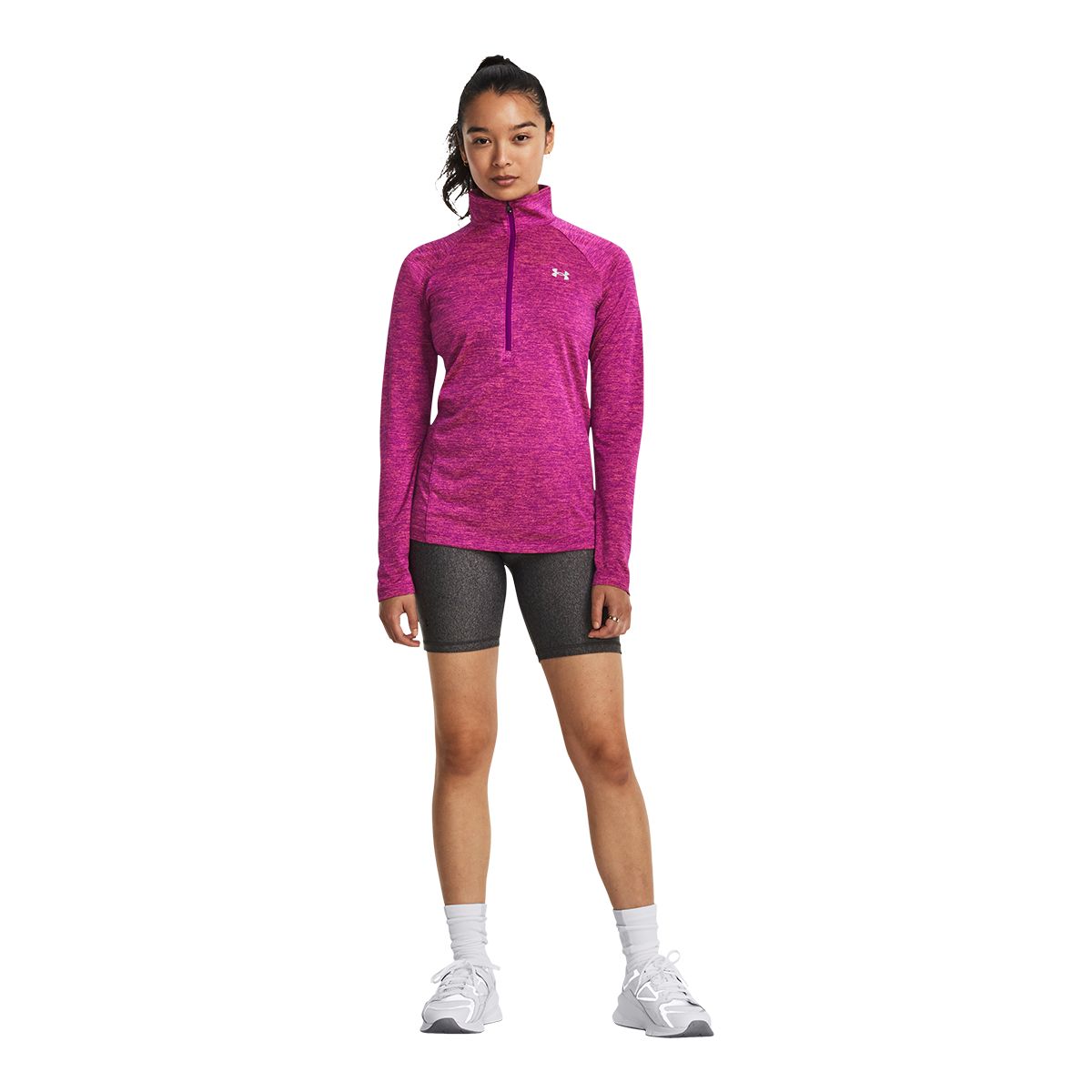 Under Armour Women's Tech Twist 1/2 Zip Long Sleeve Top