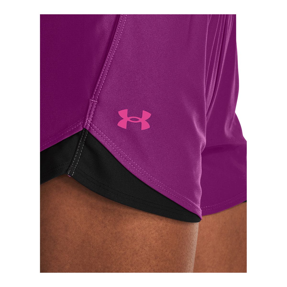 Shorts Under Armour Play Up 5in Treino Rosa Feminino - Paqueta Esportes