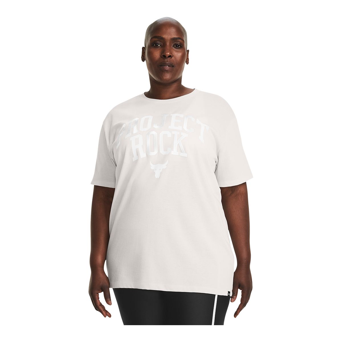 Under Armour Women's Project Rock Heavyweight Campus T Shirt