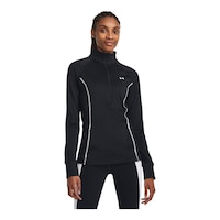 Under Armour Women's Train CW 1/2 Zip Long Sleeve Top Front_Three_Fourths_Angled_Right