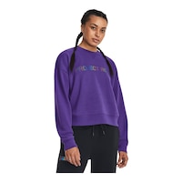 Under Armour Women's Project Rock HW Leg Day Sweatshirt Front_Angled_Right