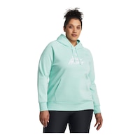 Under Armour Women's Essential Fleece Hoodie Front_Three_Fourths_Angled_Right
