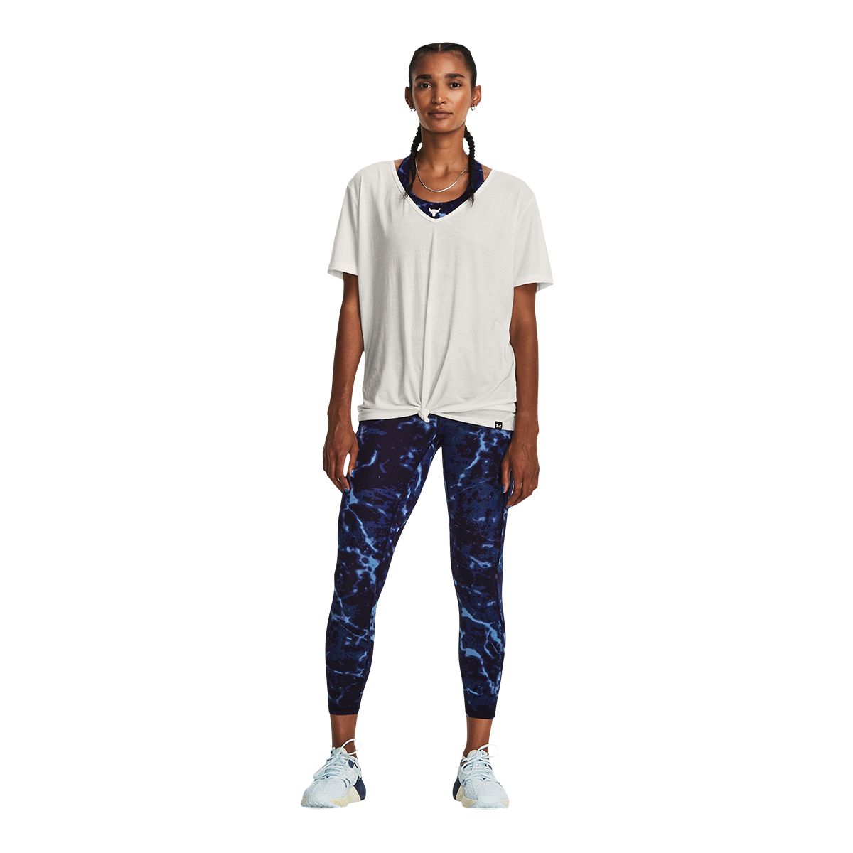 Under Armour Women's Project Rock LG Crossover Ankle PT Leggings