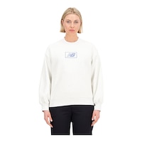 New Balance Women's Essential Brushed Fleece Top Front_Flat