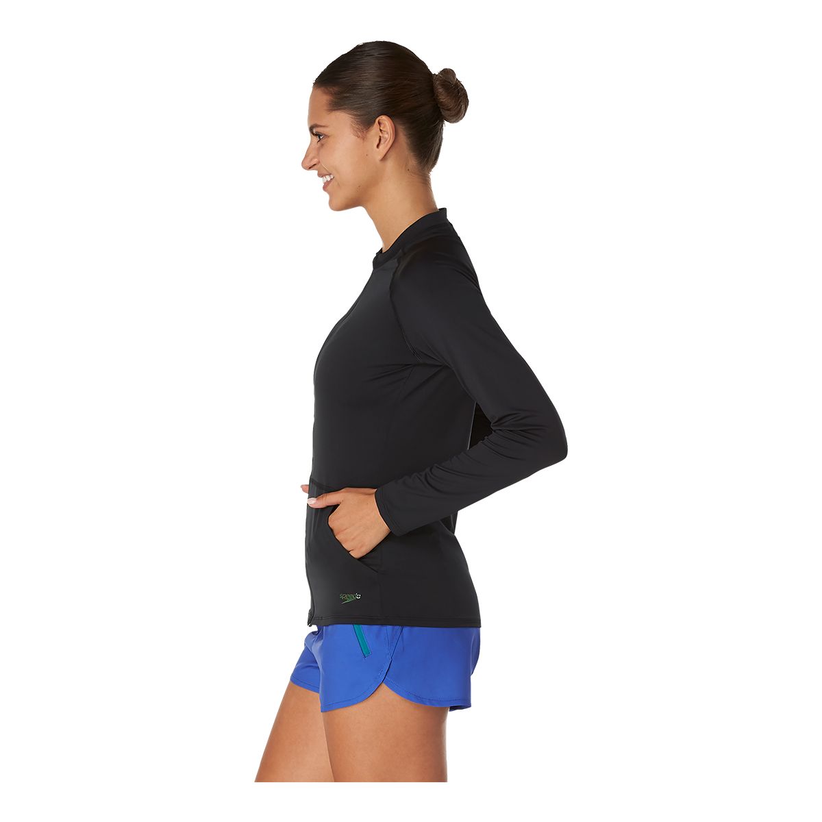 Speedo Women's Full Zip Long Sleeve Rashguards