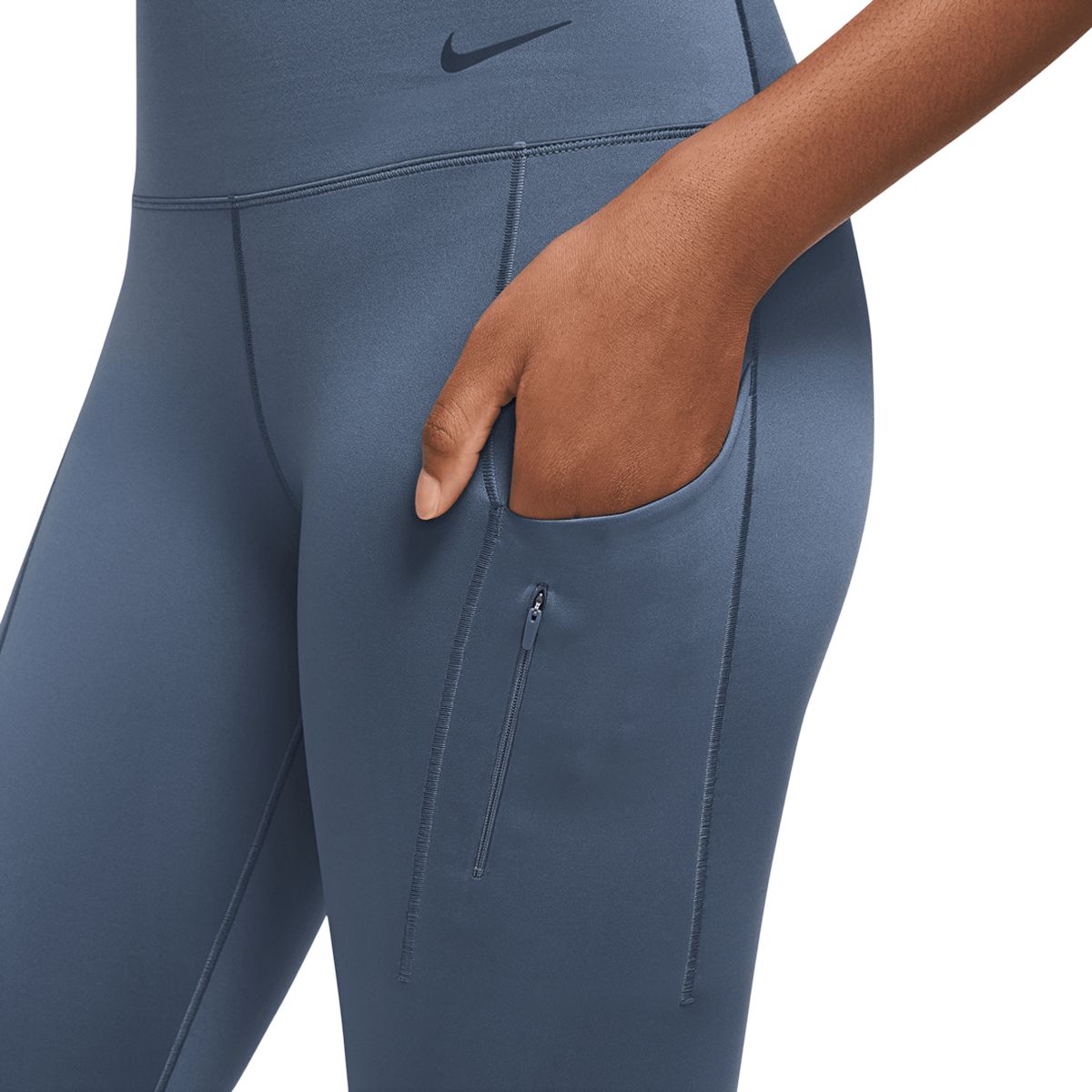 Nike Women's Thunder Blue Run Femme Fast Pockets 7/8 Tights (DD5308-437) L  & XL