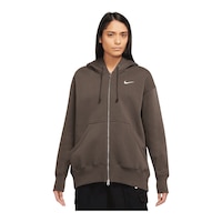 Nike Sportswear Women's Plus Size Phoenix Fleece Full Zip Hoodie Front_Flat