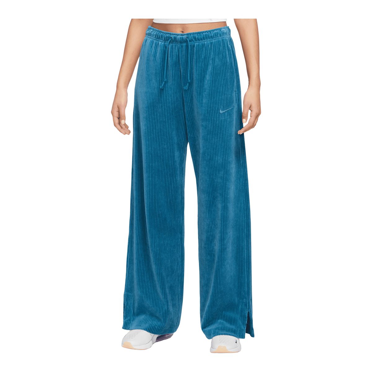 Image of Nike Sportswear Women's Velour High Rise Wide Pants