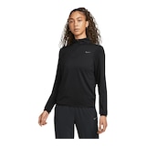 Nike Women's Run Swift Element Dri-FIT UV 1/2 Zip Long Sleeve Top Front_Angled_Left