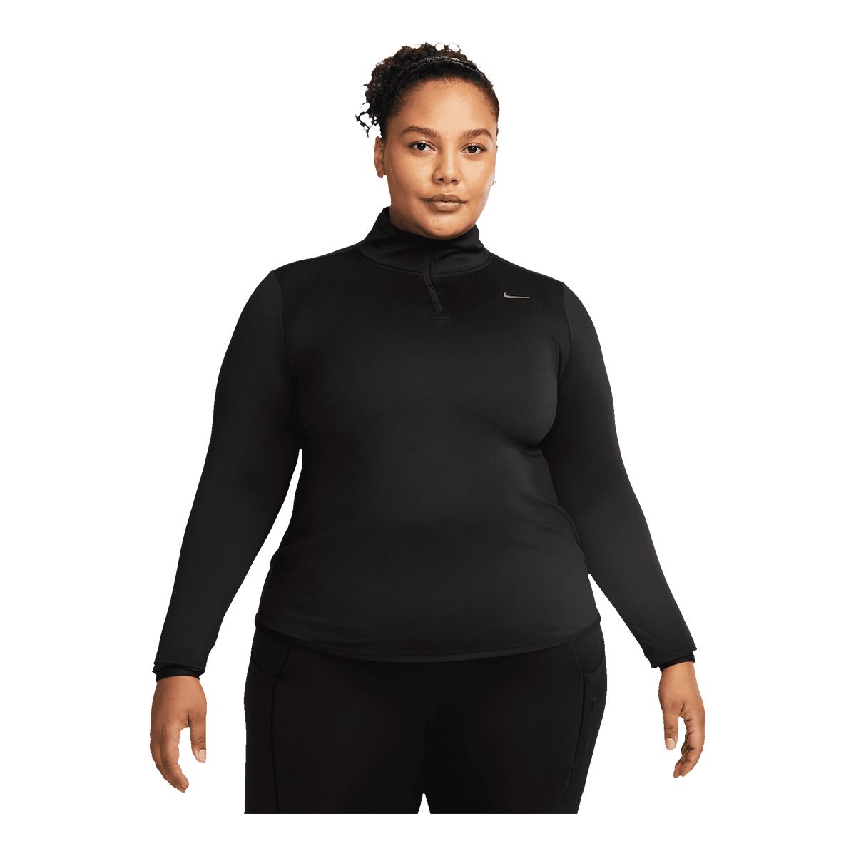 Image of Nike Women's Run Swift Element Dri-FIT UV 1/2 Zip Long Sleeve Top