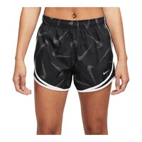 Nike Women's Run Dri-FIT Tempo Swoosh All Over Print Shorts Front_Flat