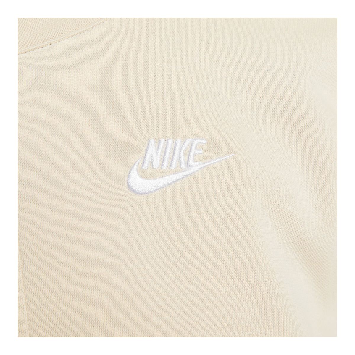 Nike Women's Plus Size Club Fleece Crop Full Zip Sweatshirt