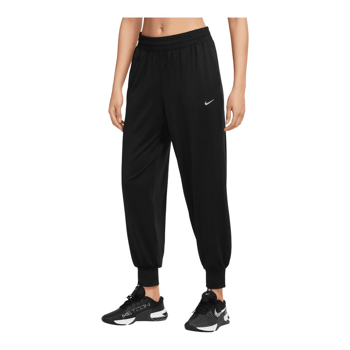Image of Nike Women's Knit Dri-FIT Mid-Rise 7/8 Jogger Pants