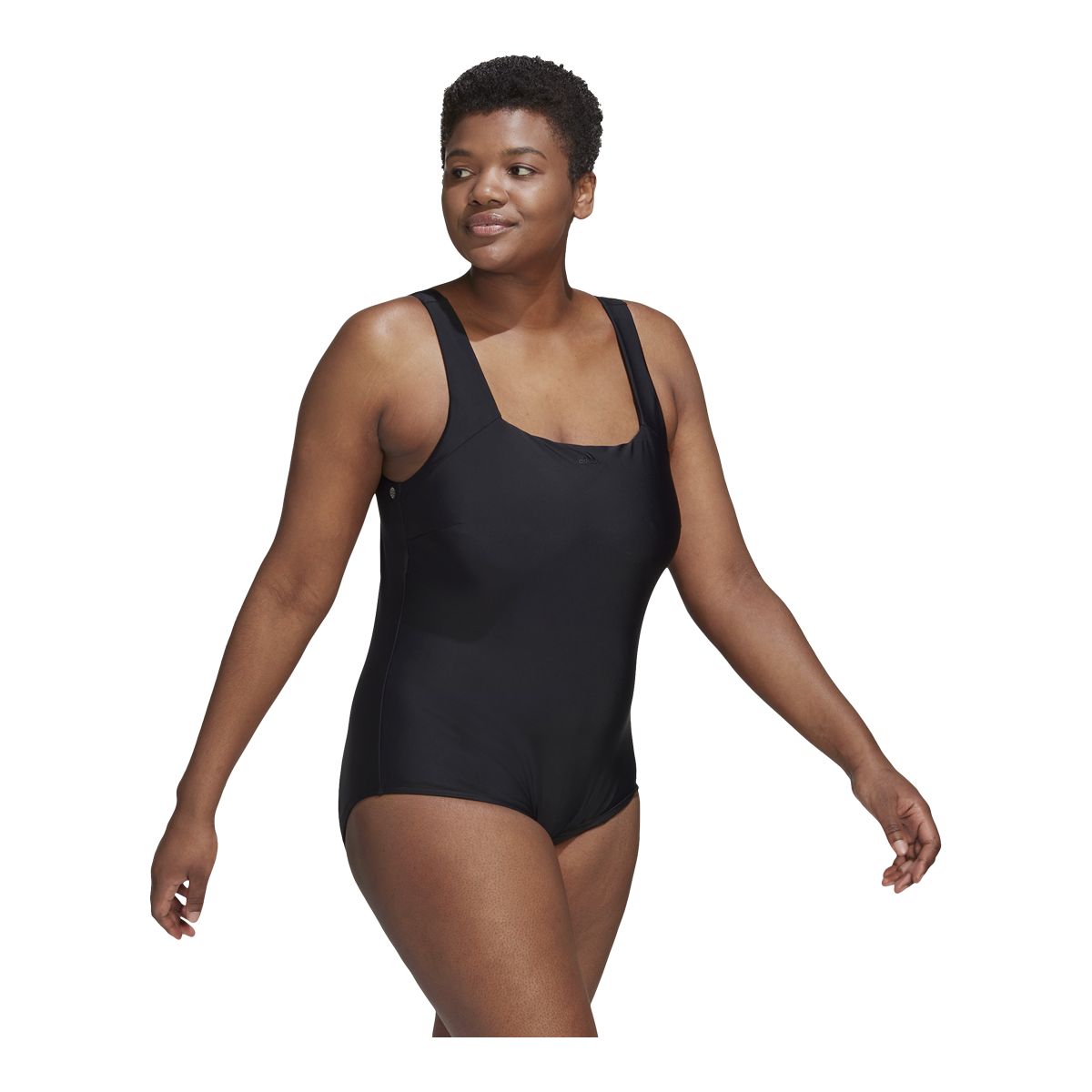 adidas Women's Plus Size Iconisea H S In One Piece Swimsuit