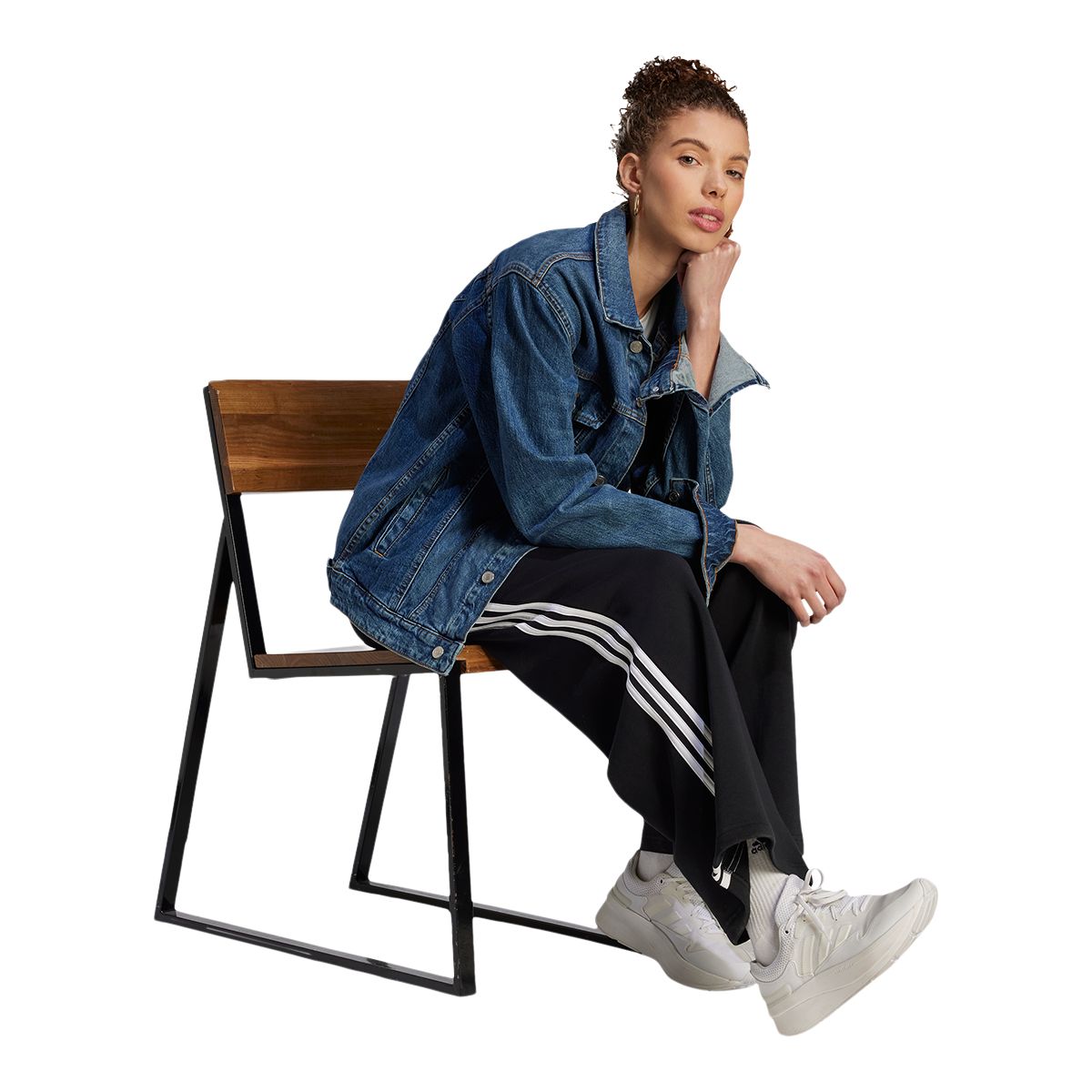 adidas Women's 3-Stripe Wide Pants