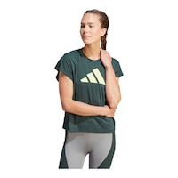 adidas Women's TI Logo T Shirt Front_Flat