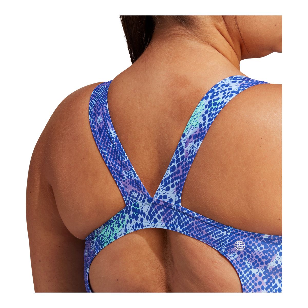 adidas Women's Plus Size 3-Stripe Graphic Swimsuit