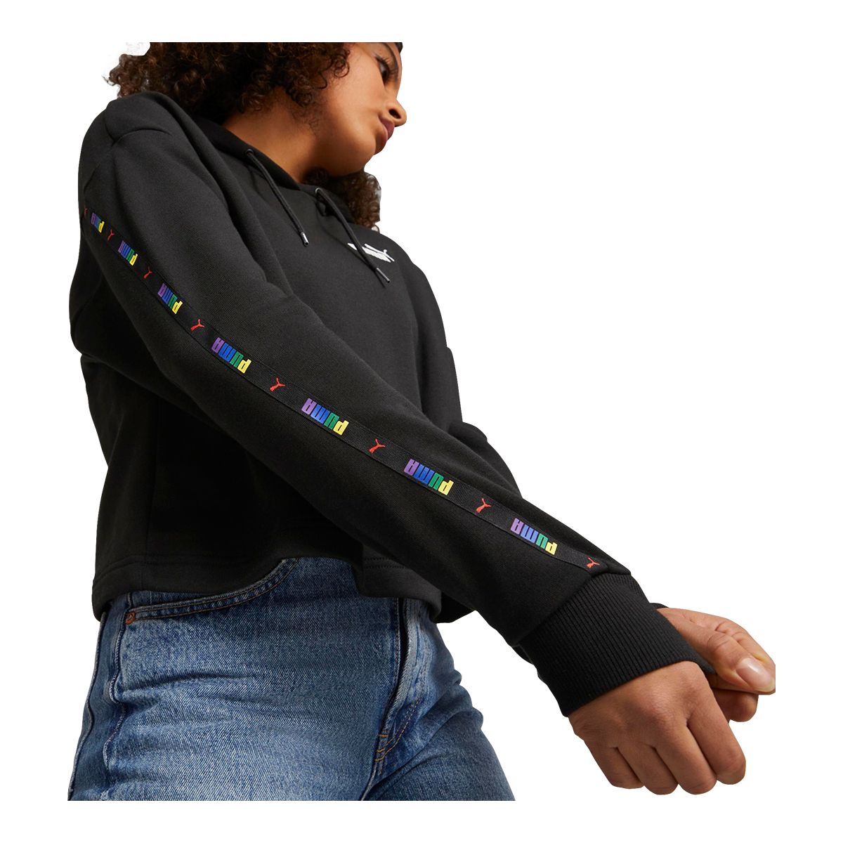 Puma Women's Essentials+ Love is Love Tape Hoodie