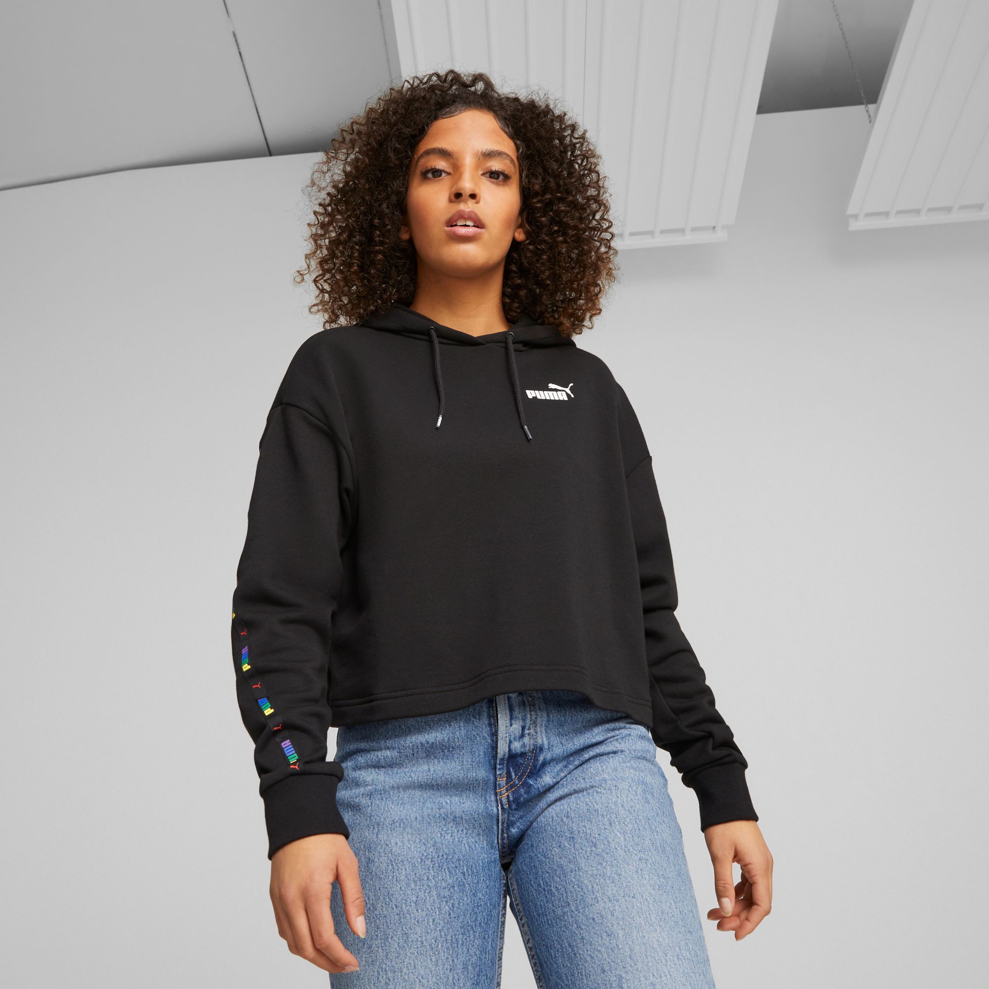 Puma Women's Essentials+ Love is Love Tape Hoodie