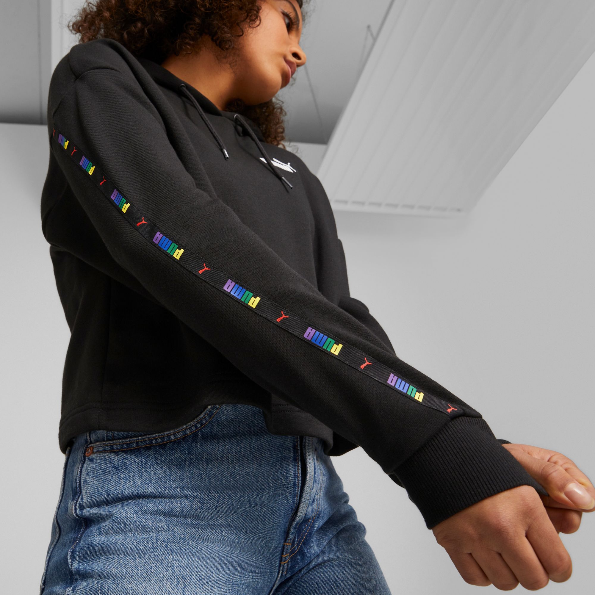 Puma Women's Essentials+ Love is Love Tape Hoodie