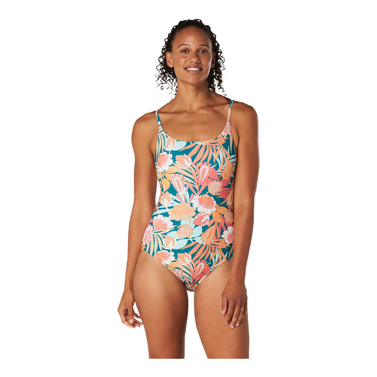 Speedo hot sale floral swimsuit