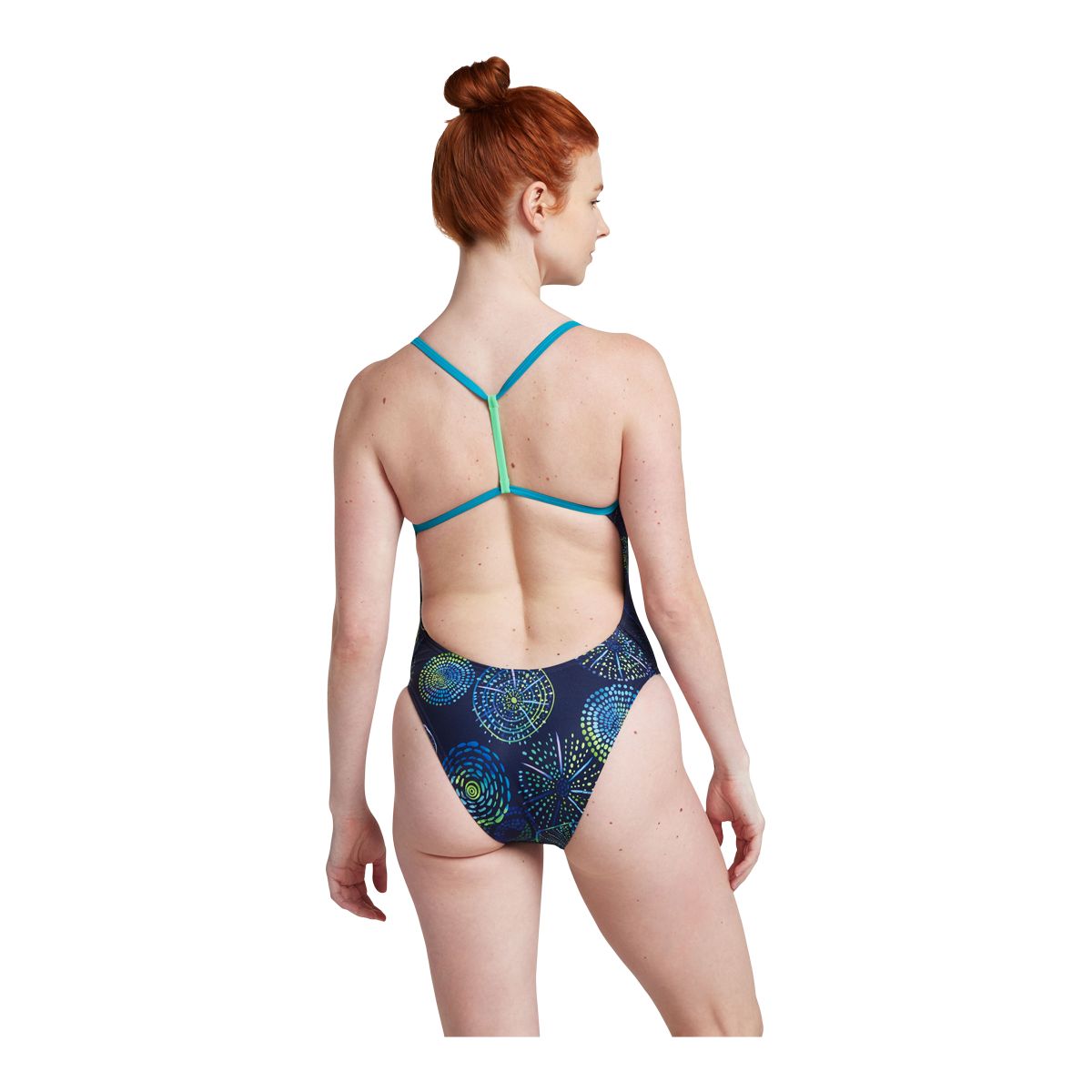 Speedo Women's Printed T-Back Swimsuit