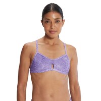 Speedo Women's Printed Tie Back Keyhole Swimsuit Front_Flat