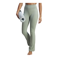 adidas Women's Yoga Studio Flared Tights Front_Angled_Left