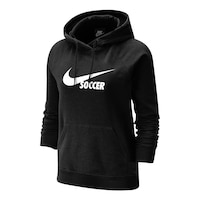 Nike Women's Soccer Varsity Fleece Pullover Hoodie Front_Angled_Left