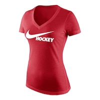 Nike Women's Hockey Logo Triblend T Shirt Front_Angled_Left