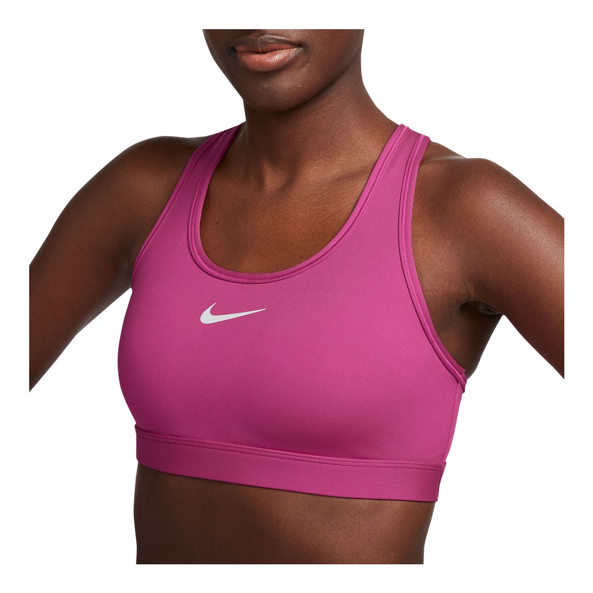Nike - Swoosh Medium Support Bra Women white at Sport Bittl Shop