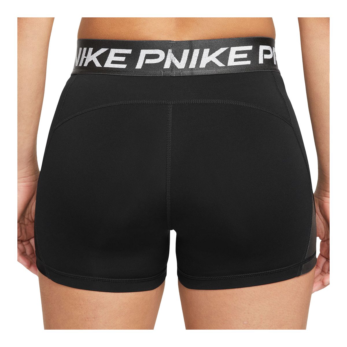 Nike Women's Pro Shine Dri-FIT Mid-Rise 3 Inch Shorts