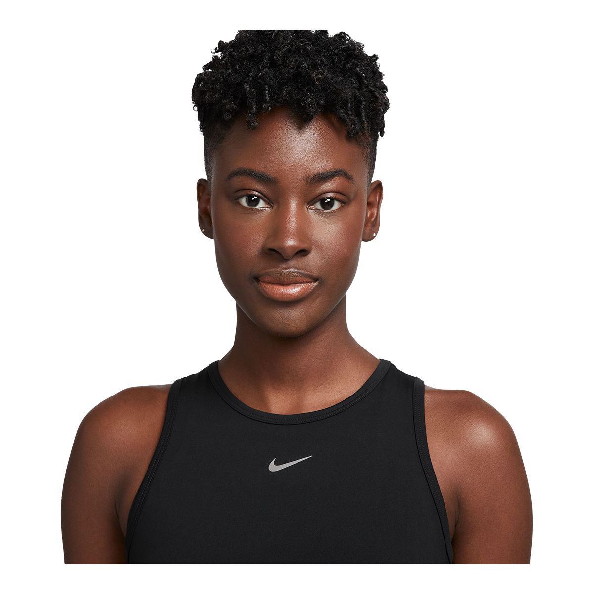 NIKE Shine Nike Pro Dri-FIT Womens Crop Tank Top - CYPRESS