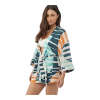 O'Neill Women's Josie Kimono Cover Up Dress Front_Angled_Left