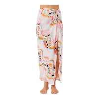 O'Neill Women's Hanalei Printed Cover Up Skirt Front_Flat