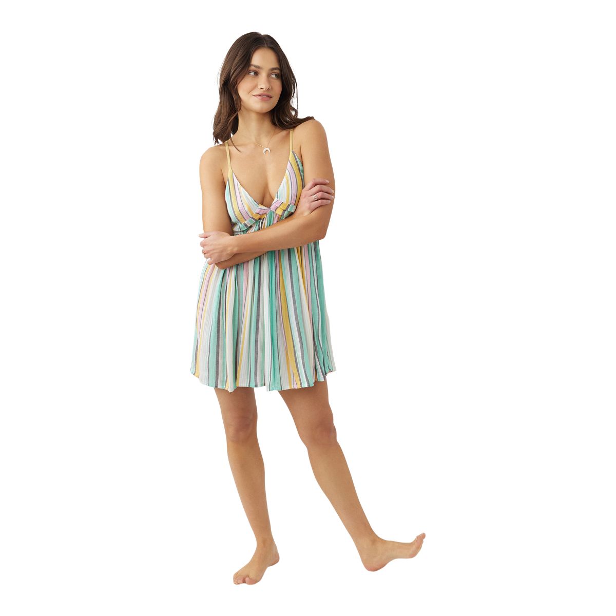 O'Neill Women's Saltwater Stripe Avery Cover Up Dress