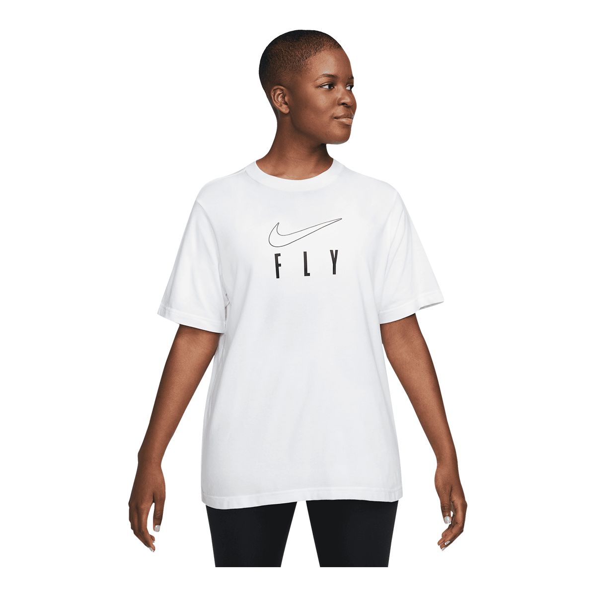 Nike Women's NK Dri-FIT Swoosh Fly BF T Shirt | SportChek