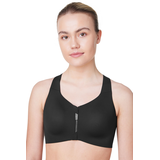 FWD Women's Push Hi Front Zip Sports Bra Front_Flat