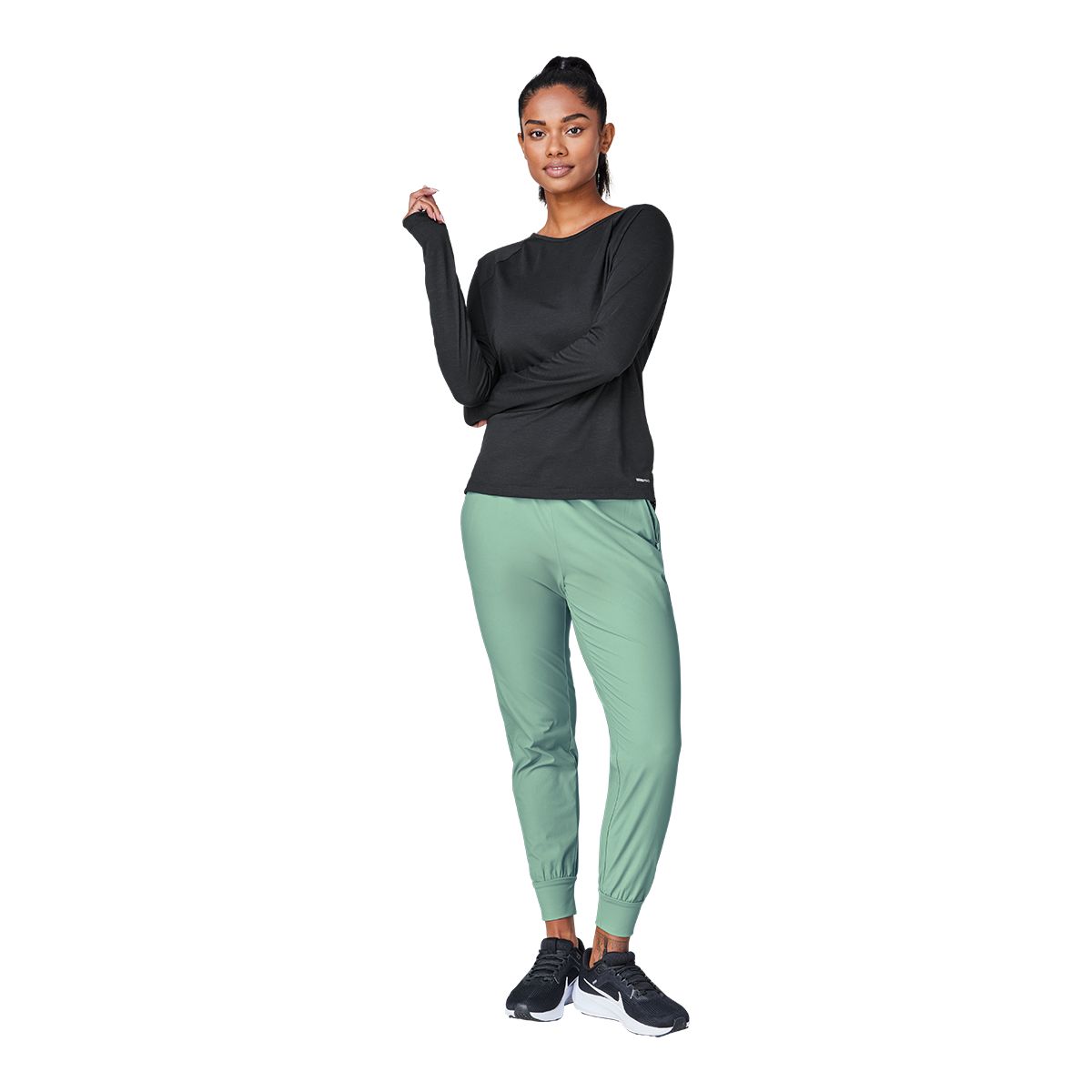 FWD Women's Push Stretch Woven Jogger Pants