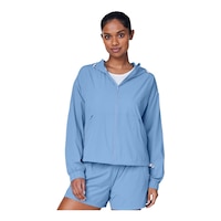 FWD Women's Push Aviate Windbreaker Jacket Front_Flat