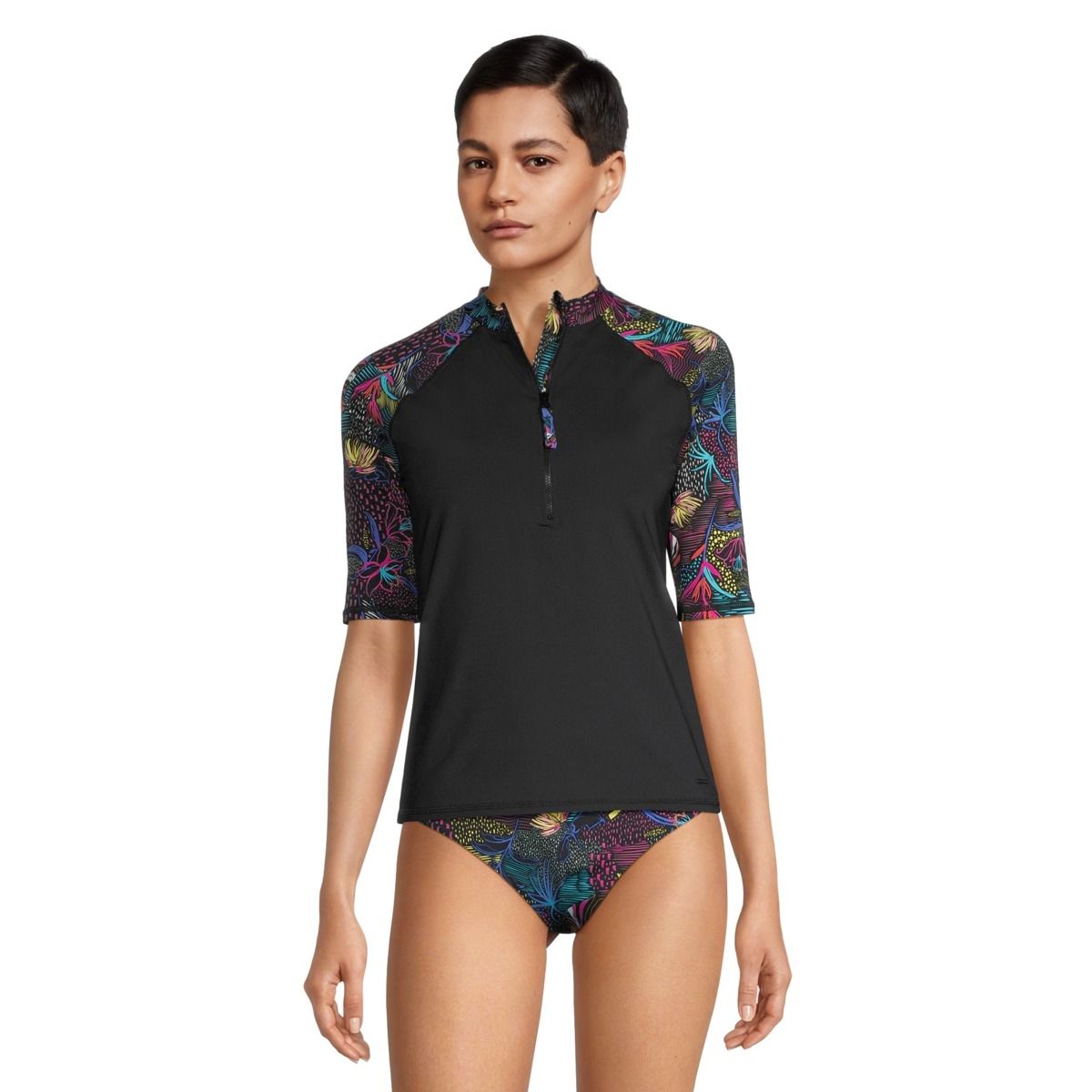 Ripzone Women's Shoreline Half Zip Rashguard