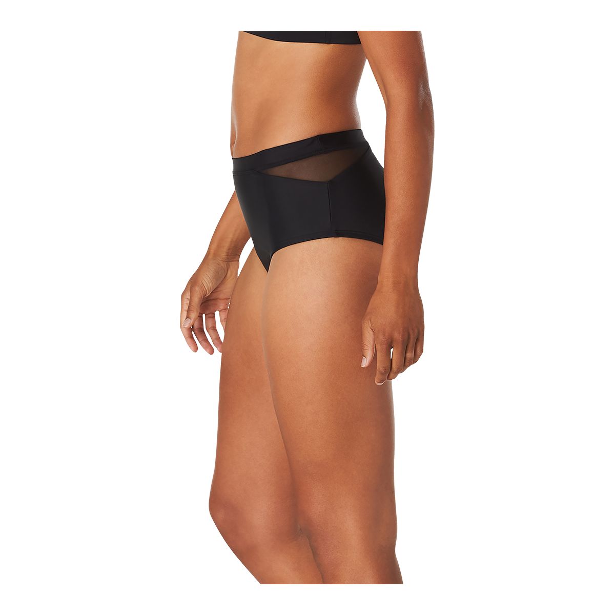 Speedo Women's Solid Mesh Bikini Bottom