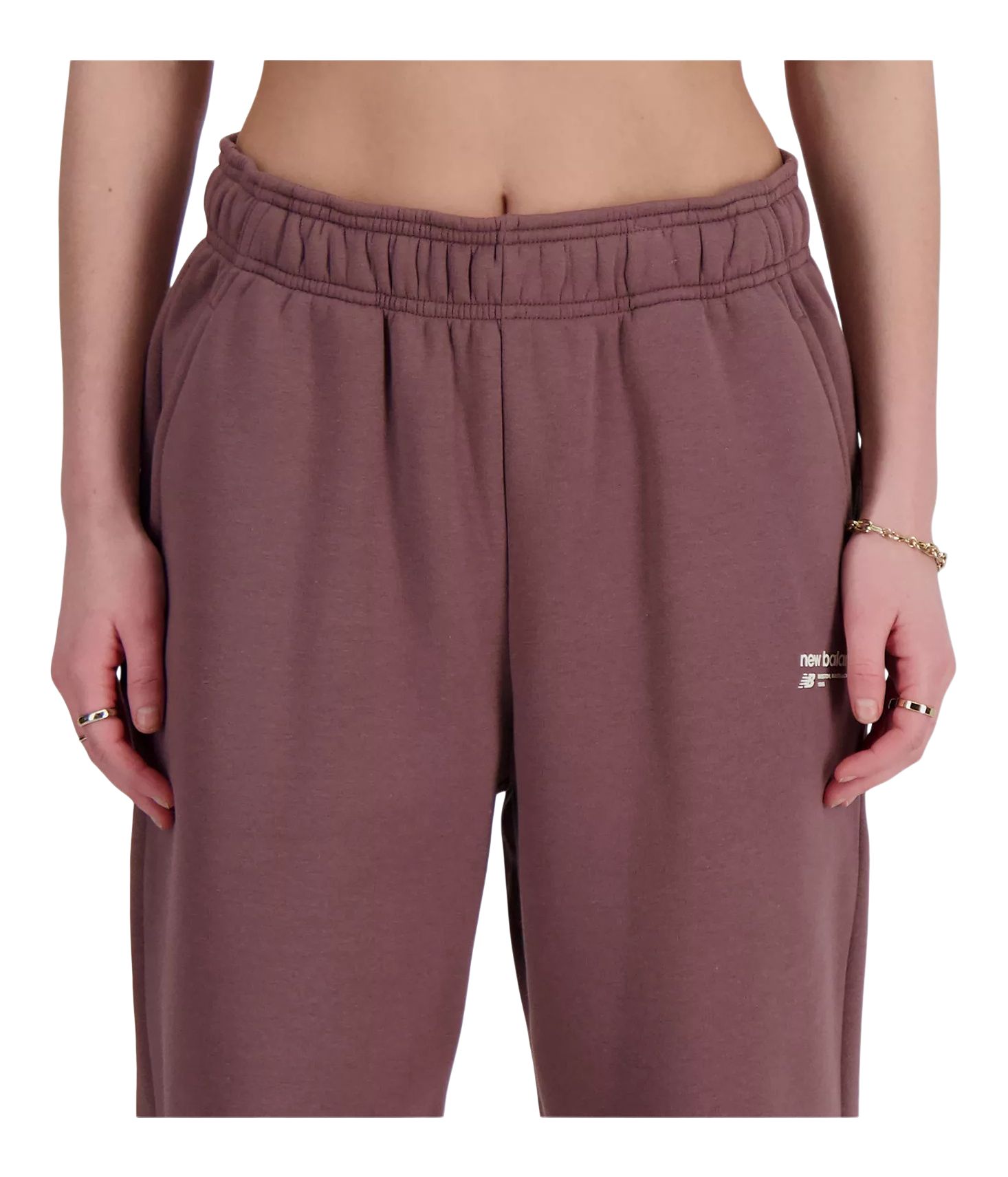 New Balance Women's Linear Heritage BB Fleece Pants