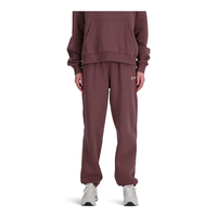 New Balance Women's Linear Heritage BB Fleece Pants Front_Flat